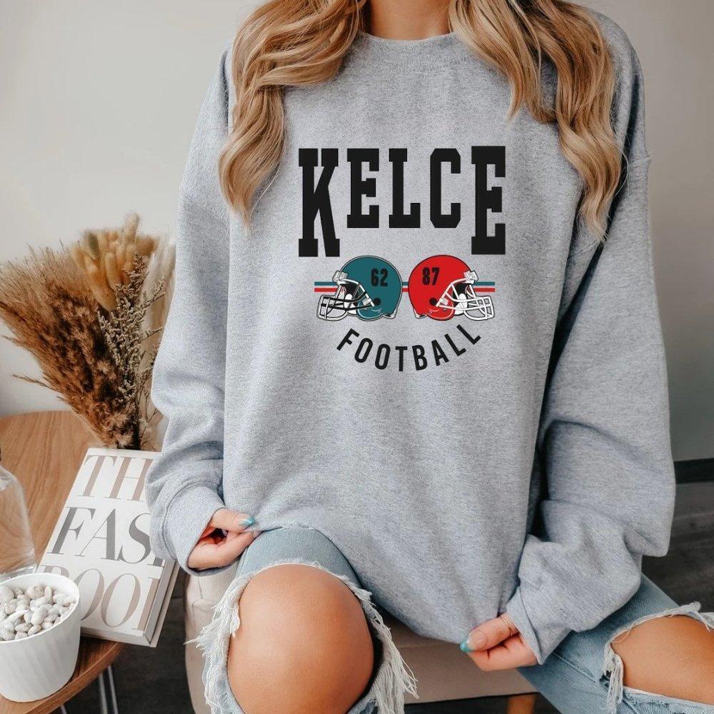 Philadelphia vs Kansas City Sport Grey Crewneck Sweatshirt